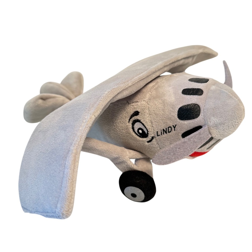 Fantasy of Flight Lindy Spirit of St Louis Grey Plush Airplane Toy Souvenir 14in